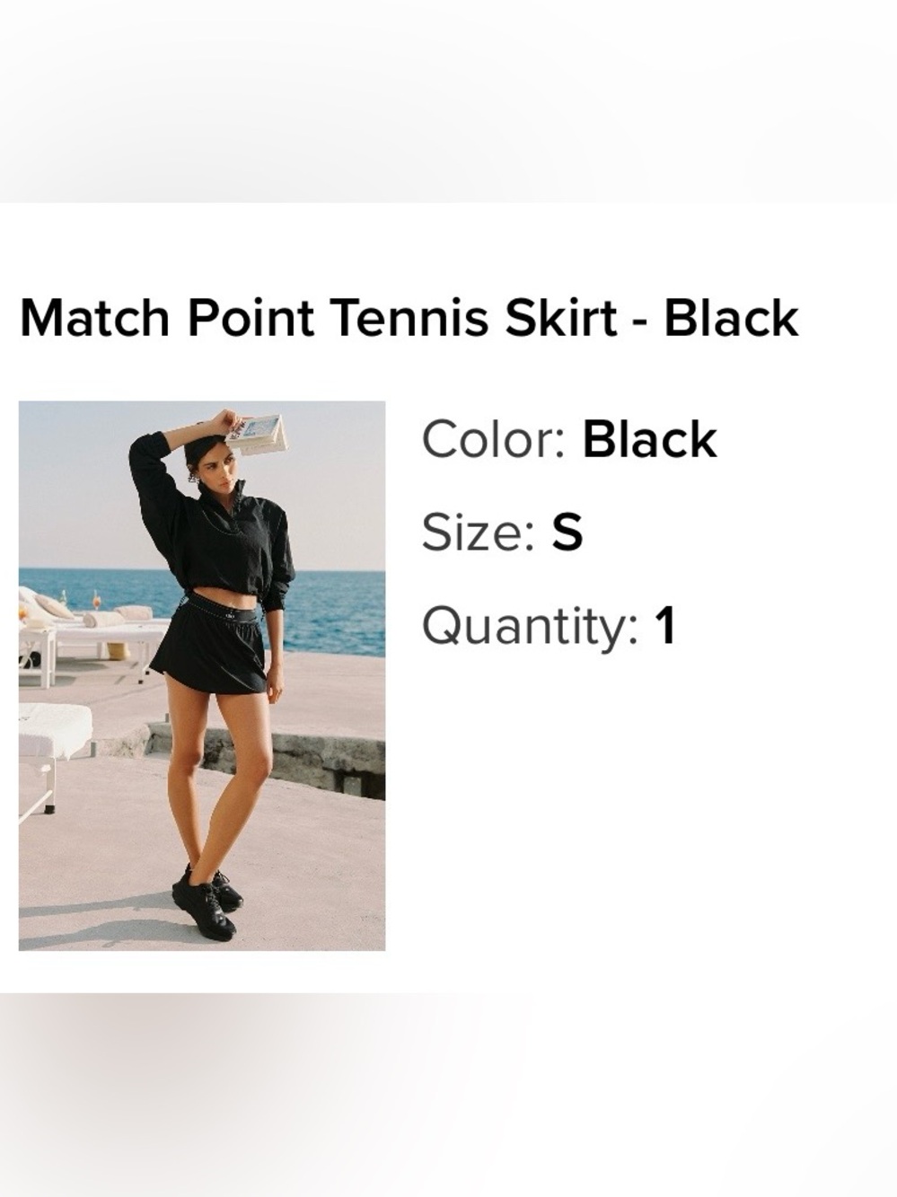 NWOT ALO yoga Match Point Tennis skirt - Picture 2 of 6